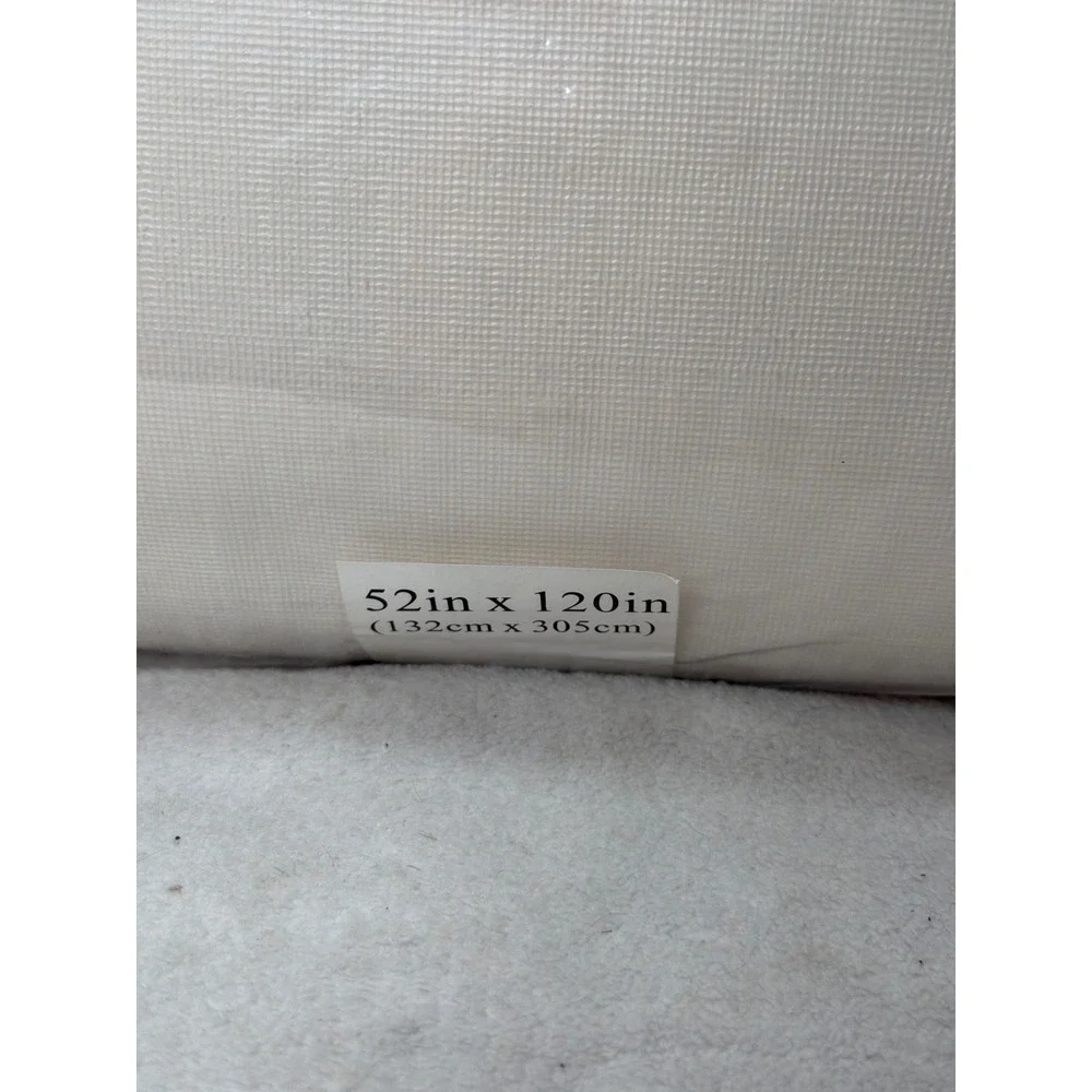 NEW Ultimate Luxury Table Pad  52x120 Cream Heavyweight 6 Gauge Vinyl BedBah